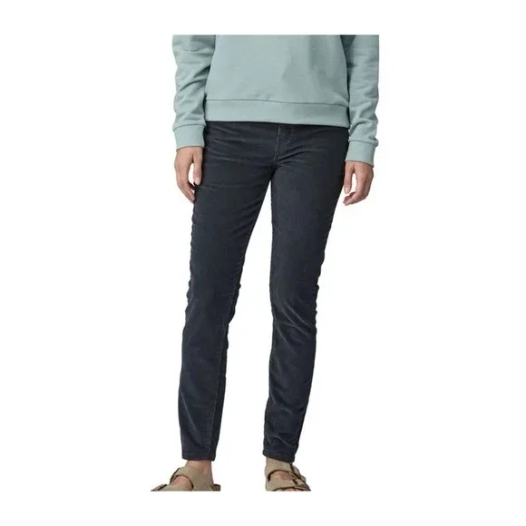 Patagonia Women's 24 Organic‎ Cotton Everyday Cords 'Slim Fit' Smolder Blue NWT - Picture 10 of 11